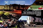 FEASIBILITY STUDY IN ADMISSIONS - Trinity … of Contents . 1. Foreword 1 2. The New Admissions Route 2-3 3. Trinity Feasibility Study Application Guide 3-6 4. Trinity Application