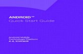 ANDROIDTM Quick Start Guide - … · ANDROID QUICK START GUIDE iii. Table of contents. 1 Welcome to Android . 1. About Android 4.4 1 Set up your device 1 Make yourself at home 2 Get