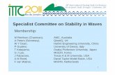 Specialist Committee on Stability in Waves - ittc.info · Specialist Committee on Stability in Waves Tasks: ... Report of Specialist Committee on Stability ... Calculation time
