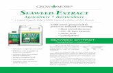SEAWEED EXTRACT - DoMyOwn.com · (Fertigation - Injector Tank ... of holding tank solution. For intermittent feeding (7 to 10-day irrigation schedule) use 1 pint ... Broccoli, Cauliflower,