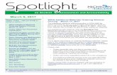 Spotlight on Student Assessment and Accessibility - … · 2017-03-10 · Spotlight on Student Assessment and Accountability March 9, 2017 ... presentations are posted under the .