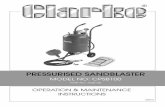 PRESSURISED SANDBLASTER - … · 2 INTRODUCTION Thank you for purchasing this Clarke Pressurised Sandblaster. Before you try to use this product, read this manual and follow the instructions