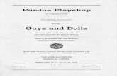  · 2015-09-15 · Guys and Dolls A musical fable of ... "I'll Know"....- "A Bushel And A Peck' 'Adelaide's Lament" ... "Guys and Production Accompanist....