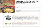 STEINER Tractor Parts, Inc. New parts update Tractor Parts, Inc. New parts update Summer 2012 issue CONTENTS: Ordering & terms 2 Allis Chalmers 2 Case ...