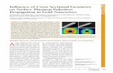 Inﬂuence of Cross Sectional Geometry on Surface …zubarev/papers/NanoASAP2014.pdfInﬂuence of Cross Sectional Geometry on Surface Plasmon Polariton ... Amajor challenge in the