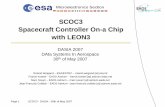 SCOC3 Spacecraft Controller On-a Chip with LEON3microelectronics.esa.int/papers/SCOC3-DASIA2007-Presentation.pdf · SCOC3 Spacecraft Controller On-a Chip with LEON3 ... SCOC3 project