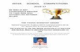 INTER SCHOOL COMPETITIONS - Madina Public Schoolmadinapublicschool.com/site/wp-content/uploads/2017/04/...INTER SCHOOL COMPETITIONS 2016-17 THE YOUNG SCIENTIST AWARD National science