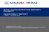 IRAQ ADMINISTRATIVE REFORM PROJECT QUARTERLY REPORTpdf.usaid.gov/pdf_docs/PA00KWW3.pdfQUARTERLY REPORT 2 IRAQ ADMINISTRATIVE REFORM PROJECT QUARTERLY REPORT ... GZ Green Zone (See