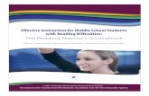 E˜ective Instruction for Middle School Students with Reading Di˚culties · 2013-01-22 · Effective Instruction for Middle School Students with ... Strategic Intervention Intensive