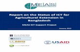 Report on the Status of I T for - Agrilinks | on the Status of ICT for Agricultural Extension in Bangladesh Page | 4 Introduction ICT simply is the abbreviation for “information