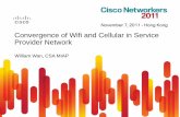 Convergence of Wifi and Cellular in Service Provider Network · 2G/3G/4G Consumer Business Community ... Access 3G PS services via Wifi ... GSM-SIM Authentication Basic Call Flow