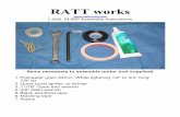 RATT WORKS works  L-600, M-900 Assembly Instructions Items necessary to assemble motor (not supplied) 1. Preheater …