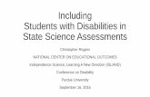 Including Students with Disabilities in State Science ... · Including Students with Disabilities in ... STUDENTS WITH DISABILITIES IN STATE SCIENCE ASSESSMENTS ... • portfolio