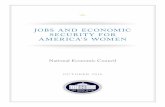 JOBS AND ECONOMIC SECURITY FOR AMERICA’S … - Jobs and Economic... · Jobs and Economic Security for America’s Women ... o SBA loans are three to five times more ... o An estimated