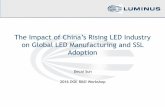The Impact of China’s Rising LED Industry · The Impact of China’s Rising LED Industry ... China vs. Global Market Size China LED market is growing faster than the rest of world
