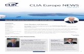 CLIA Europe NEWS - Cruise Lines International Association · global Environment sustainable report available on ... CLIA Research Activity CLIA Europe in the ... and two industry