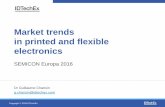 Market trends in printed and flexible electronicssemieurope.omnibooksonline.com/2016/semicon_europa/2016FLEX Eur… · Flexible OLED displays are on their way Plastic OLED displays