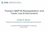 Trump’s NAFTA Renegotiation and - PIIE · Trump’s NAFTA Renegotiation and ... were simultaneously covered in the United States by U.S. trade laws • 2016: ... NAFTA led to cross-border