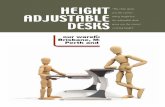 HEIGHT “The chair gives ADJUSTABLE sitting height but ... · Budget Height Adjustable Desks There is a common misconception that having a height adjustable chair means that you