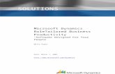 Microsoft Dynamics RoleTailored Business … · Web viewMicrosoft Dynamics RoleTailored Business Productivity “Software Designed For Your People” White Paper Date: March 1, 2007