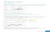 19 Wave motion - Collins Education · 19 Wave motion 557890_CSEC_Phy_RG_P083_P126.indd 837890 ... These waves are not on the CSEC syllabus. ... CSEC® Physics 557890_CSEC_Phy_RG_P083_P126.indd