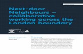 GLOBAL CAPITAL Next-door Neighbours – collaborative ... · 4 Next-door Neighbours – collaborative working across the London boundary | January 2018 Map 1. Geographies London travel