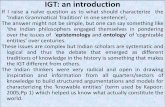 IGT: an introductionpkdas.in/JNU/hcl/iigt.pdfIGT: an introduction. ... (1933) has described Panini's Ashtadhyayi as 'one of ... Ganapatha : The Ganapatha (gaṇapāṭha) is another