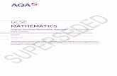 MATHEMATICS - Assessment and Qualifications Alliance · GCSE mathematics in 2017 and is superseded by the new specimen mark scheme published in June 2015 . ... Q Answer Mark Comments