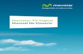 Movistar TV Digital Manual De Usuario. EchoStar HDS-210 Movistar TV Digital | 3 Índice 1 Equipamiento que llega a su hogar .....5 2 Panel frontal del decodificador.....6 3 Panel posterior