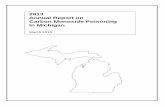 2013 Annual Report on Carbon Monoxide Poisoning In Michigan · 2013 ANNUAL REPORT ON CARBON MONOXIDE POISONING IN MICHIGAN ... for general industry require the CO level be ... December