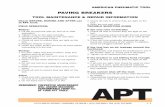 TOOL MAINTENANCE & REPAIR INFORMATION - · PDF file2016-08-04 · of APT tools. FIELD OPERATION: ... PREVENTIVE MAINTENANCE WILL ASSURE MAXIMUM PERFORMANCE FROM ALL ... of floors,