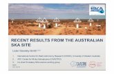 RECENT RESULTS FROM THE AUSTRALIAN SKA SITE - …colloquium.bao.ac.cn/sites/default/files/PPT_NAOC... · 2018-03-15 · RECENT RESULTS FROM THE AUSTRALIAN SKA SITE ... • First BETA