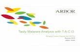 Tasty Malware Analysis with T.A.C.O. - Ruxcon …2015.ruxcon.org.au/assets/2015/slides/taco-jjones-ruxcon.pdf15 Cuckoo Sandbox • Likely most popular open-source / free sandbox available