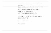 United States GOVERNMENT AUDITING STANDARDS 2017 EXPOSURE ... · United States . GOVERNMENT AUDITING STANDARDS . 2017 EXPOSURE ... i GAO-17-313SP Government Auditing ... The draft