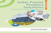 Solar Power Product SOLUTIONS GUIDE Solutions - mt …€¦ · Protect your solar power investment by using electrical ... process – as long as it ... The word helio, meaning sun,