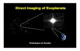 Direct Imaging of Exoplanets - Astronomy · Direct Imaging of Exoplanets ... Even at the best sites AO is needed to improve image quality and reach ... • Massive planets around
