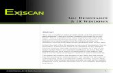 Arc Resistance and IR Windows - Exiscan · switchgear, with IR windows in place, that was arc resistance tested per the ANSI/IEEE C37.20.7, EIC 298, and IEC ... Arc Resistance and