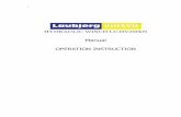 Manual OPERATION INSTRUCTION - Prof-Shoppen LV-HV200kN Prof... · 2014-11-27 · The winch is produced according to customer requests for: ... Pulling Force (KN) 200 Motor Speed ...