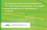 for the Determination of Loads and Actions on Sandwich … · European Recommendations for the Determination of Loads and Actions on Sandwich ... sandwich panel, ... for the Determination