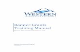 Banner Grants Training Manual - Western Washington … purpose of this training manual is to provide a step-by step guide to using the Banner electronic effort certification process.