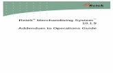 Retek Merchandising System 10.1.9 Addendum to Operations … · 2005-11-04 · Retek Merchandising System ii RMS foundation data extract mappings and ... extraction from the RMS database