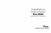 Installation Instructions Pro-3600 - CARiD arrangement provides flexibility for fastening the antenna/bracket assembly to your vehicle in a manner that allows the antenna window (ANTENNA)