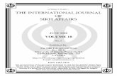 THE INTERNATIONAL JOURNAL OF SIKH AFFAIRSthesikheducationaltrust.org/wp-content/uploads/2016/12/IJSA-June... · J S Dhillon Arshi M S Randhawa Dr Sukhjit Kaur Gill Gurmit Singh Khalsa