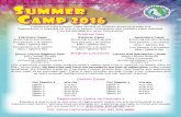 Charlotte County Community Services presents Summer Camp … · Summer Camp 2016 Charlotte County Community Services presents... Traditional style summer camp serving all children