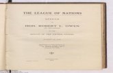 The League of Nations: Speech in the Senate of the United ... · IN THE SENATE OF THE UNITED STATES AUGUST 30, 1919 Replying to the Speech of Hon. Henry Cabot Lodge of Massachusetts