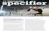 Specifying EQ Coatings for Steel Studs - ClarkDietrich · by Gregory S. Ralph All images courtesy ClarkDietrich Building Systems Specifying EQ Coatings for Steel Studs THE USE OF