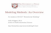 Modeling Methods: An Overview - biomachina.org · 2011-01-26 · Modeling Methods: An Overview ... few assumptions) for instance Hartree Fock, MP2, Configuration Interaction • Semiempirical