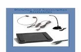 Dictation and Transcription Accessories 2005 catalog .pdf · computer plug for Olympus PC systems. LRX-35 Telephone handset record ... VIS-160Hands free dictation station with 8 programmable