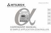 AL SIMPLE APPLICATION CONTROLLER HARDWARE …dl.mitsubishielectric.com/dl/fa/document/manual/plc_fx/jy992d74201/... · α Simple Application Controller ENG Foreword • This manual