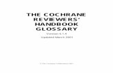 THE COCHRANE REVIEWERS’ HANDBOOK .Cochrane Reviewers' Handbook Glossary 4.1.4 5 Cochrane Consumer